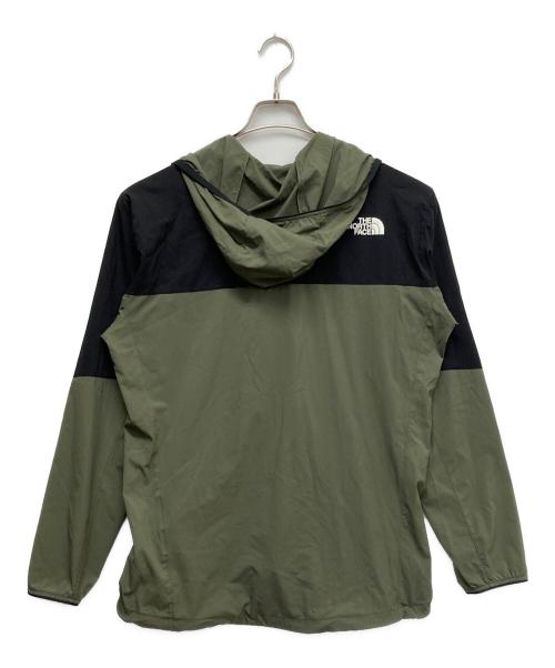 THE NORTH FACE（ザ ノース フェイス）THE NORTH FACE (ザ ノース フェイス) Anytime Wind Hoodie ブラック×オリーブ サイズ:Lの古着・服飾アイテム