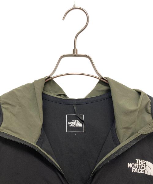 THE NORTH FACE（ザ ノース フェイス）THE NORTH FACE (ザ ノース フェイス) Anytime Wind Hoodie ブラック×オリーブ サイズ:Lの古着・服飾アイテム