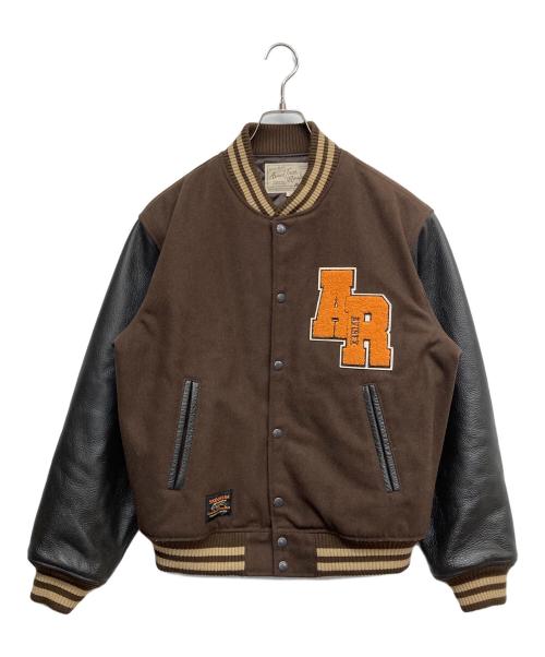 AVIREX（アヴィレックス）AVIREX (アヴィレックス) SKOOKUM (スクーカム) SKOOKUM VARSITY JACKET ブラウン サイズ:Mの古着・服飾アイテム