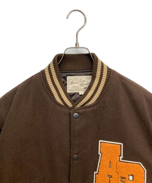 AVIREX（アヴィレックス）AVIREX (アヴィレックス) SKOOKUM (スクーカム) SKOOKUM VARSITY JACKET ブラウン サイズ:Mの古着・服飾アイテム
