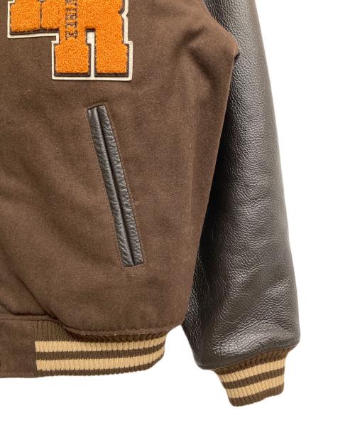 AVIREX（アヴィレックス）AVIREX (アヴィレックス) SKOOKUM (スクーカム) SKOOKUM VARSITY JACKET ブラウン サイズ:Mの古着・服飾アイテム