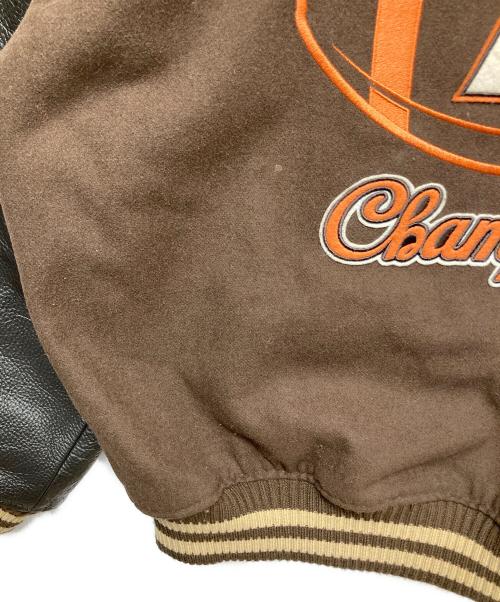 AVIREX（アヴィレックス）AVIREX (アヴィレックス) SKOOKUM (スクーカム) SKOOKUM VARSITY JACKET ブラウン サイズ:Mの古着・服飾アイテム