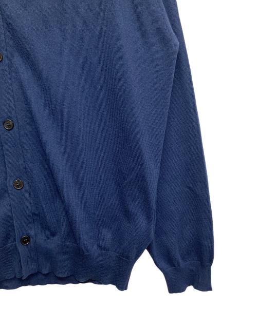 JOHN SMEDLEY（ジョンスメドレー）JOHN SMEDLEY (ジョンスメドレー) シーアイランドコットンカーディガン ネイビー サイズ:Lの古着・服飾アイテム