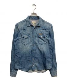 DIESEL（ディーゼル）の古着「デニムウエスタンシャツ」｜インディゴ