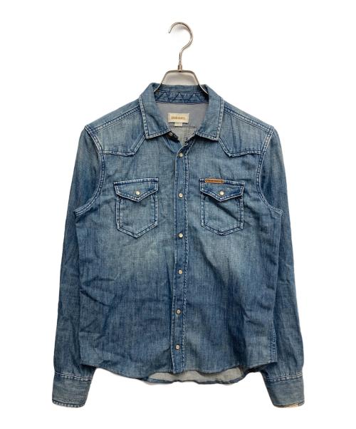 DIESEL（ディーゼル）DIESEL (ディーゼル) デニムウエスタンシャツ インディゴ サイズ:Sの古着・服飾アイテム