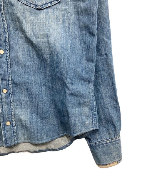 DIESEL（ディーゼル）DIESEL (ディーゼル) デニムウエスタンシャツ インディゴ サイズ:Sの古着・服飾アイテム