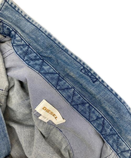 DIESEL（ディーゼル）DIESEL (ディーゼル) デニムウエスタンシャツ インディゴ サイズ:Sの古着・服飾アイテム