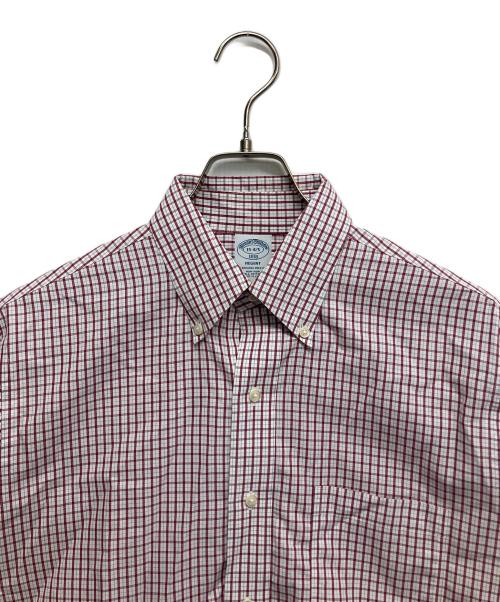 BROOKS BROTHERS（ブルックスブラザーズ）BROOKS BROTHERS (ブルックスブラザーズ) ボタンダウンシャツ ホワイト×レッド サイズ:15-4/5の古着・服飾アイテム