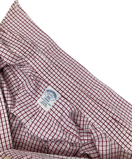 BROOKS BROTHERS（ブルックスブラザーズ）BROOKS BROTHERS (ブルックスブラザーズ) ボタンダウンシャツ ホワイト×レッド サイズ:15-4/5の古着・服飾アイテム