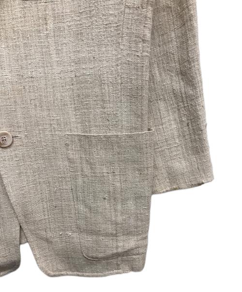 ISSEY MIYAKE MEN（イッセイミヤケメン）ISSEY MIYAKE MEN (イッセイミヤケメン) シルクツイードテーラードジャケット ベージュ サイズ:Mの古着・服飾アイテム