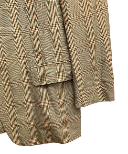 HERMES（エルメス）HERMES (エルメス) チェックテーラードジャケット ベージュ サイズ:50の古着・服飾アイテム