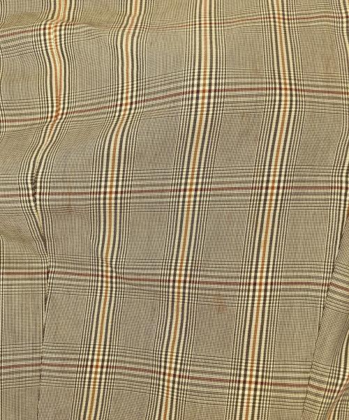 HERMES（エルメス）HERMES (エルメス) チェックテーラードジャケット ベージュ サイズ:50の古着・服飾アイテム