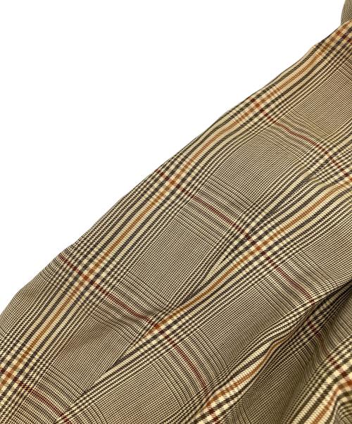 HERMES（エルメス）HERMES (エルメス) チェックテーラードジャケット ベージュ サイズ:50の古着・服飾アイテム