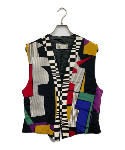 GIANNI VERSACE（ジャンニ・ヴェルサーチ）GIANNI VERSACE (ジャンニ・ヴェルサーチ) 総柄ベスト ブラック サイズ:48の古着・服飾アイテム