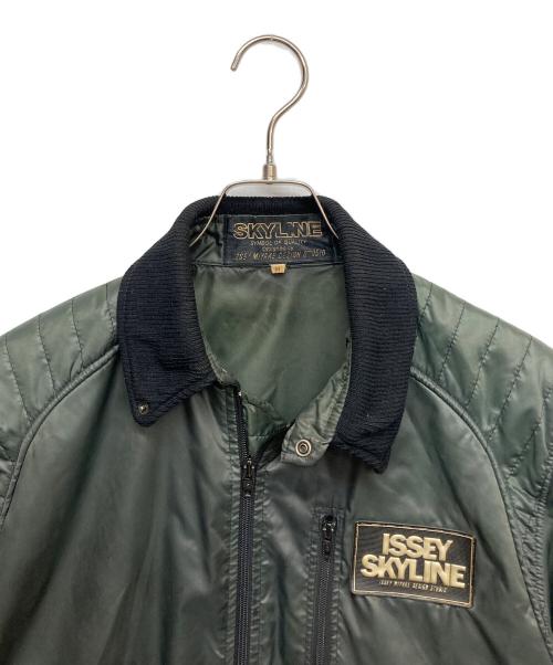 ISSEY MIYAKE SKYLINE（イッセイ ミヤケ スカイライン）ISSEY MIYAKE SKYLINE (イッセイ ミヤケ スカイライン) ドライビングジャケット グリーン サイズ:Mの古着・服飾アイテム