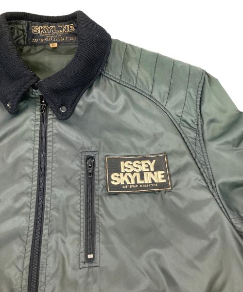 ISSEY MIYAKE SKYLINE（イッセイ ミヤケ スカイライン）ISSEY MIYAKE SKYLINE (イッセイ ミヤケ スカイライン) ドライビングジャケット グリーン サイズ:Mの古着・服飾アイテム