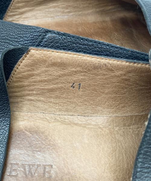 LOEWE（ロエベ）LOEWE (ロエベ) レザースリッポン ブラック サイズ:41の古着・服飾アイテム