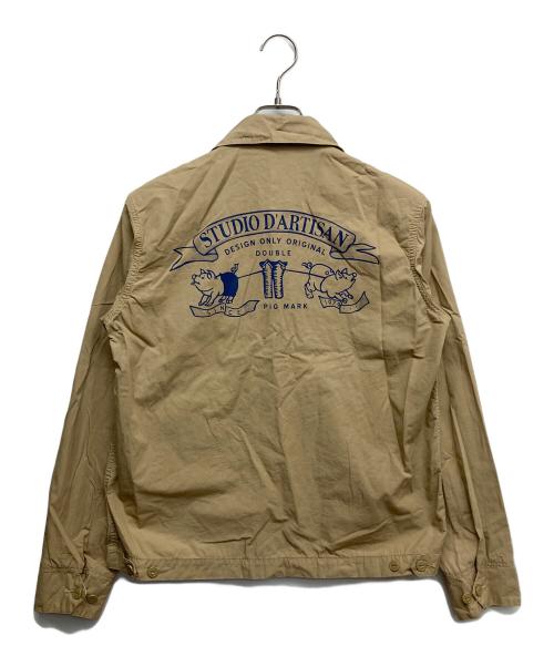 STUDIO D'ARTISAN（ステュディオダルチザン）STUDIO D'ARTISAN (ステュディオダルチザン) スイングトップ ベージュ サイズ:40の古着・服飾アイテム