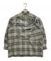 ISSEY MIYAKE the shirts（イッセイミヤケザシャツ）の古着「フロントラップチェックシャツ」｜グレー