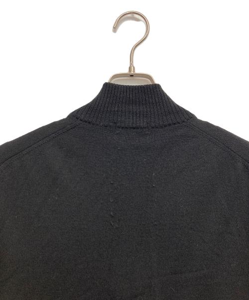 BURBERRY BLACK LABEL（バーバリーブラックレーベル）BURBERRY BLACK LABEL (バーバリーブラックレーベル) ハーフジップニット ブラック サイズ:2の古着・服飾アイテム