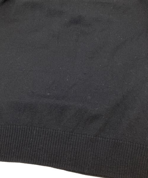 BURBERRY BLACK LABEL（バーバリーブラックレーベル）BURBERRY BLACK LABEL (バーバリーブラックレーベル) ハーフジップニット ブラック サイズ:2の古着・服飾アイテム