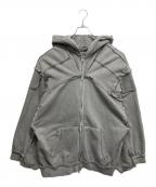 SURGERYサージェリー）の古着「remake over pigment hood jacket VER.2」｜グレー