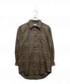 Burberry'sバーバリーズ）の古着「チェックシャツ　長袖シャツ　シャツ」｜ブラウン