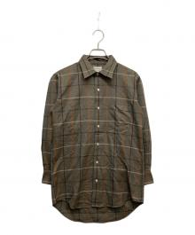 Burberry's（バーバリーズ）の古着「チェックシャツ　長袖シャツ　シャツ」｜ブラウン