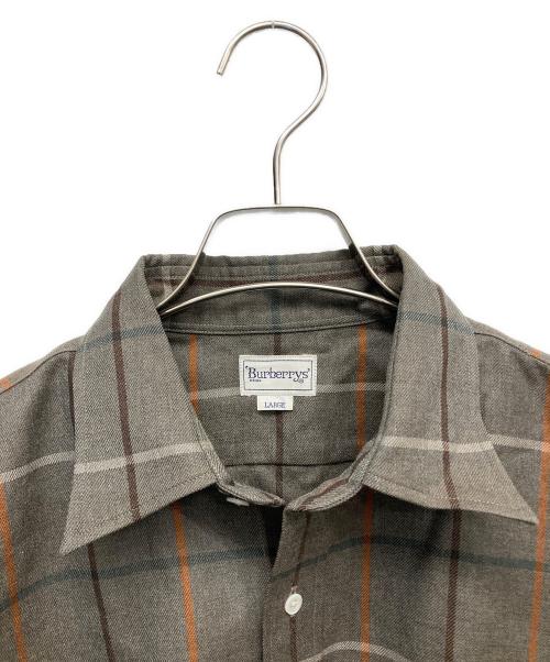 Burberry's（バーバリーズ）Burberry's (バーバリーズ) チェックシャツ　長袖シャツ　シャツ ブラウン サイズ:Lの古着・服飾アイテム