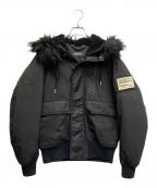 DIESELディーゼル）の古着「フーデッドパフジャケット」｜ブラック