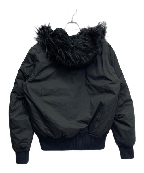 DIESEL（ディーゼル）DIESEL (ディーゼル) フーデッドパフジャケット ブラック サイズ:Mの古着・服飾アイテム
