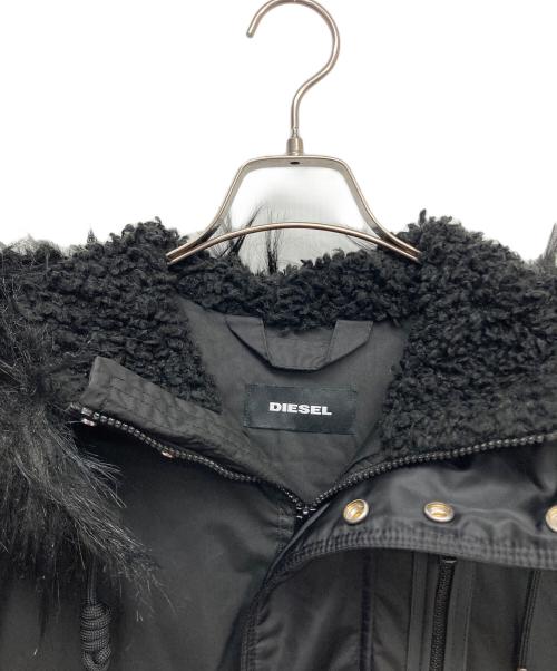DIESEL（ディーゼル）DIESEL (ディーゼル) フーデッドパフジャケット ブラック サイズ:Mの古着・服飾アイテム