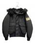 DIESEL（ディーゼル）の古着「フーデッドパフジャケット」｜ブラック