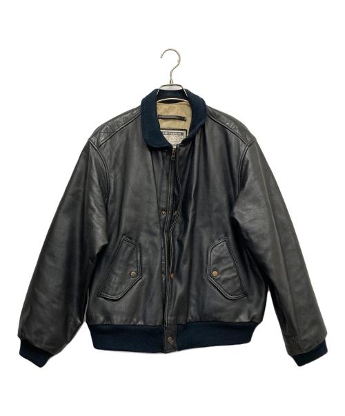 CHEVIGNON（シェビニオン）CHEVIGNON (シェビニオン) 短丈レザーブルゾン ブラック サイズ:Lの古着・服飾アイテム