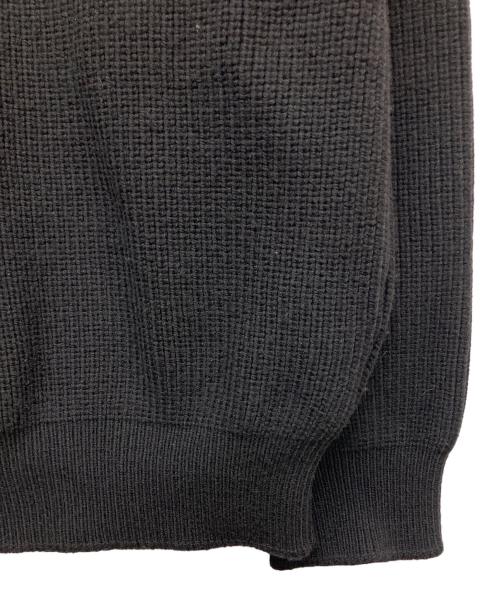 YOKE（ヨーク）YOKE (ヨーク) 3/4 FRONT ZIP HIGHNECK RIB SWEATER ブラック サイズ:3の古着・服飾アイテム