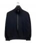 YOKE（ヨーク）の古着「3/4 FRONT ZIP HIGHNECK RIB SWEATER」｜ブラック