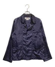 COMME des GARCONS GIRL（コムデギャルソンガール）の古着「ドットブラウス」｜ネイビー