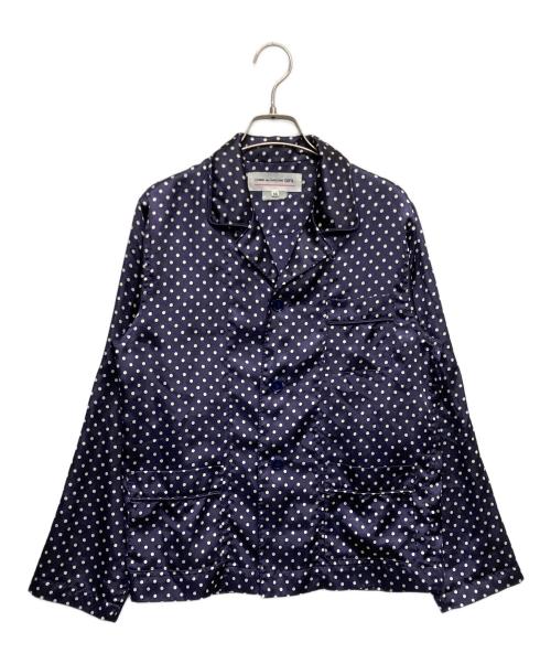 COMME des GARCONS GIRL（コムデギャルソンガール）COMME des GARCONS GIRL (コムデギャルソンガール) ドットブラウス ネイビー サイズ:XSの古着・服飾アイテム