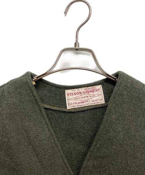 FILSON GARMENT（フィルソン ガーメント）FILSON GARMENT (フィルソン ガーメント) ウールハンティングベスト オリーブ サイズ:-の古着・服飾アイテム