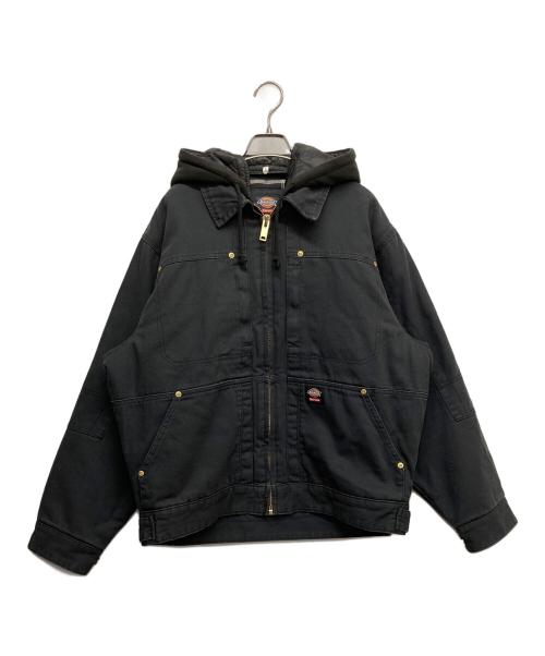 SUPREME（シュプリーム）Supreme (シュプリーム) Dickies (ディッキーズ) Hooded Work Jacket ブラック サイズ:Mの古着・服飾アイテム