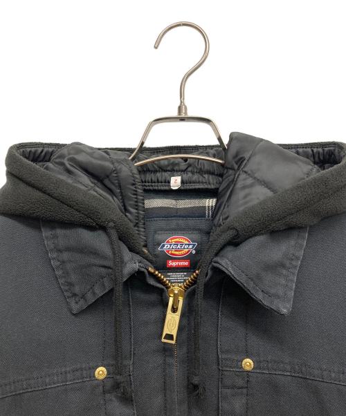 SUPREME（シュプリーム）Supreme (シュプリーム) Dickies (ディッキーズ) Hooded Work Jacket ブラック サイズ:Mの古着・服飾アイテム
