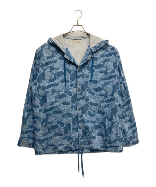 REMI RELIEF（レミレリーフ）REMI RELIEF (レミレリーフ) カモ柄パーカー インディゴ サイズ:Lの古着・服飾アイテム