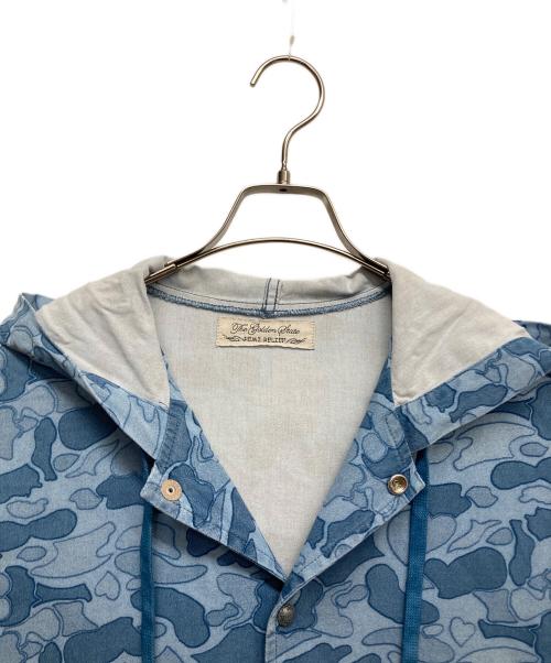 REMI RELIEF（レミレリーフ）REMI RELIEF (レミレリーフ) カモ柄パーカー インディゴ サイズ:Lの古着・服飾アイテム