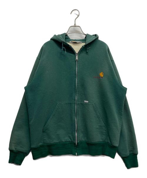 CarHartt（カーハート）CarHartt (カーハート) ジップパーカー グリーン サイズ:不明(実寸サイズをご確認ください)の古着・服飾アイテム