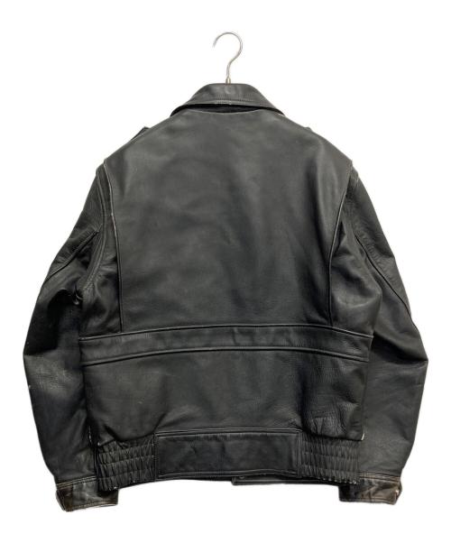 KADOYA（カドヤ）kadoya (カドヤ) G-1タイプカウレザージャケット ブラック サイズ:Lの古着・服飾アイテム