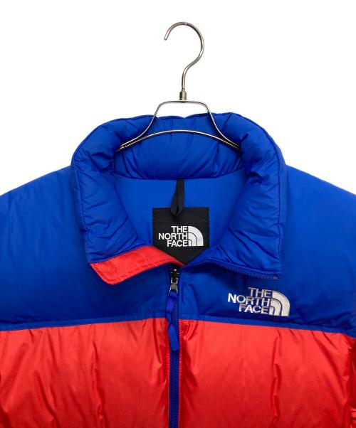 THE NORTH FACE（ザ ノース フェイス）THE NORTH FACE (ザ ノース フェイス) ダウンジャケット レッド×ブルー サイズ:Lの古着・服飾アイテム