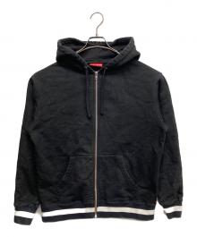 SUPREME（シュプリーム）の古着「OLD ENGLISH ZIP HOODIE」｜ホワイト×ブラック