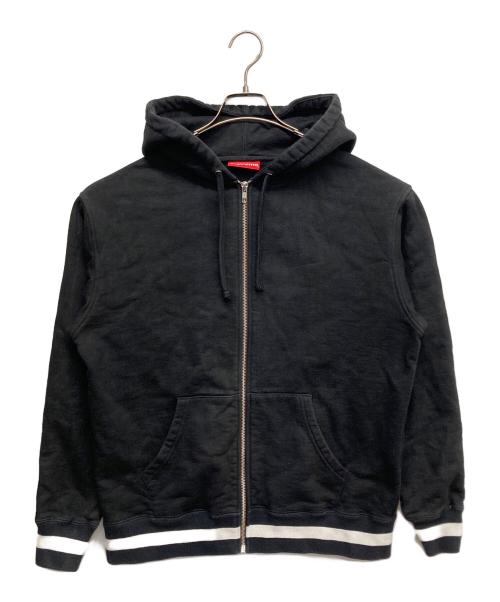 SUPREME（シュプリーム）Supreme (シュプリーム) OLD ENGLISH ZIP HOODIE ホワイト×ブラック サイズ:Sの古着・服飾アイテム