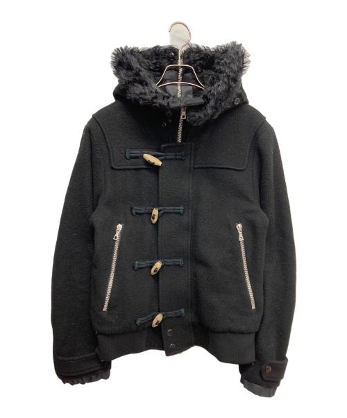 DRIES VAN NOTEN（ドリスヴァンノッテン）DRIES VAN NOTEN (ドリスヴァンノッテン) ダッフルN-2Bショートジャケット ブラック サイズ:Sの古着・服飾アイテム