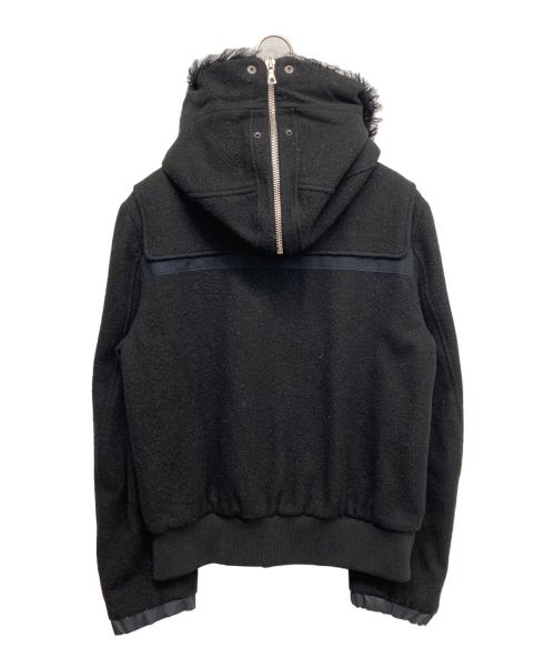 DRIES VAN NOTEN（ドリスヴァンノッテン）DRIES VAN NOTEN (ドリスヴァンノッテン) ダッフルN-2Bショートジャケット ブラック サイズ:Sの古着・服飾アイテム